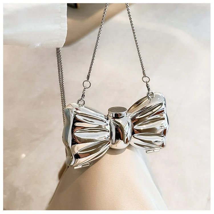 Mini Purse Chain - Damska luksusowa złota okrągła akrylowa torebka