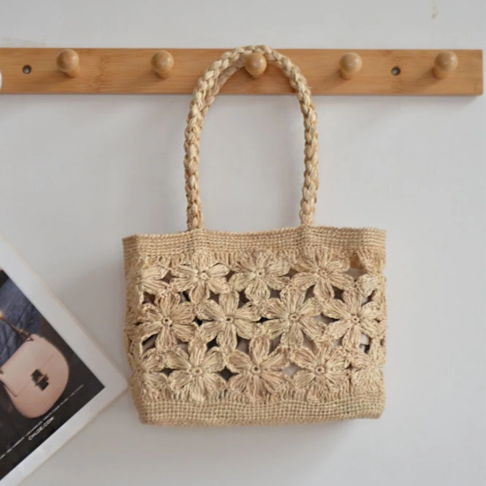 Women Bags Handmade - Torba słomkowa w stylu boho z