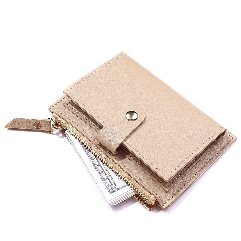 Women Bags Zip - Portfel damski Proste portmonetki na karty