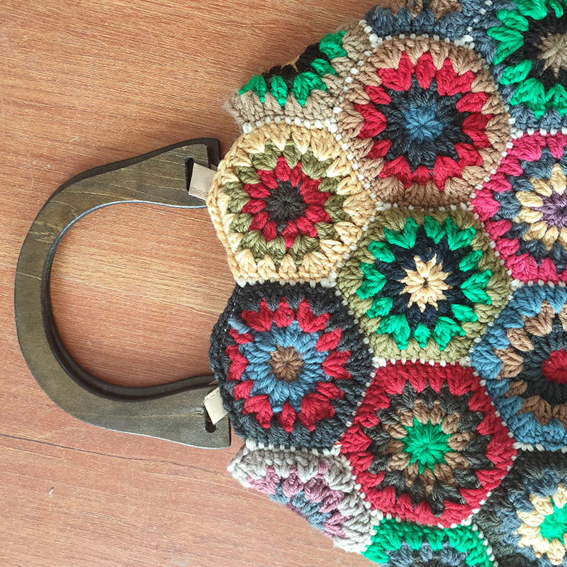 Bohemian Granny SquareCrochet  – Women Bags Handmade recenzja i cena